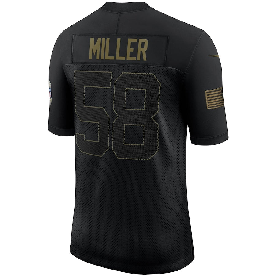 Denver Broncos Von Miller Limited Salute To Service Black Football Jersey product image
