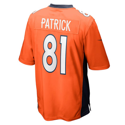 Denver Broncos Tim Patrick Game Orange Football Jersey product image