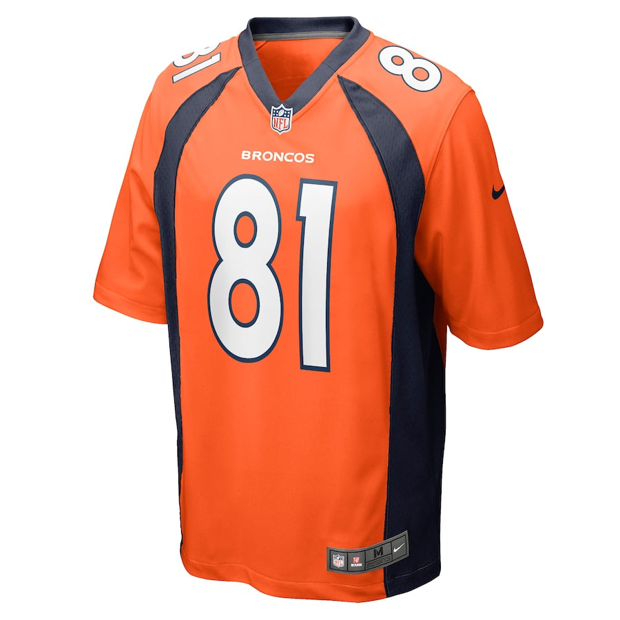 Denver Broncos Tim Patrick Game Orange Football Jersey product image