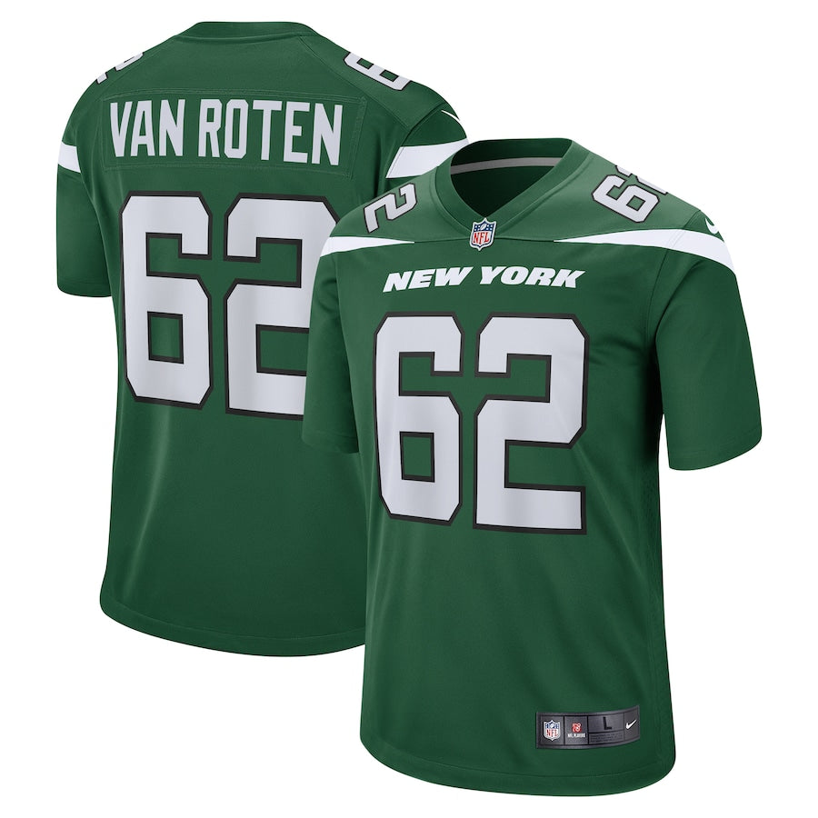 New York Jets Greg Van Roten Game Gotham Green Football Jersey product image
