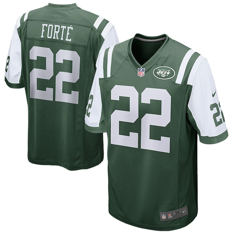 New York Jets Matt Forte Game Green Football Jersey product image