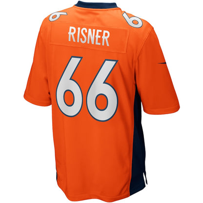 Denver Broncos Dalton Risner Game Orange Football Jersey product image