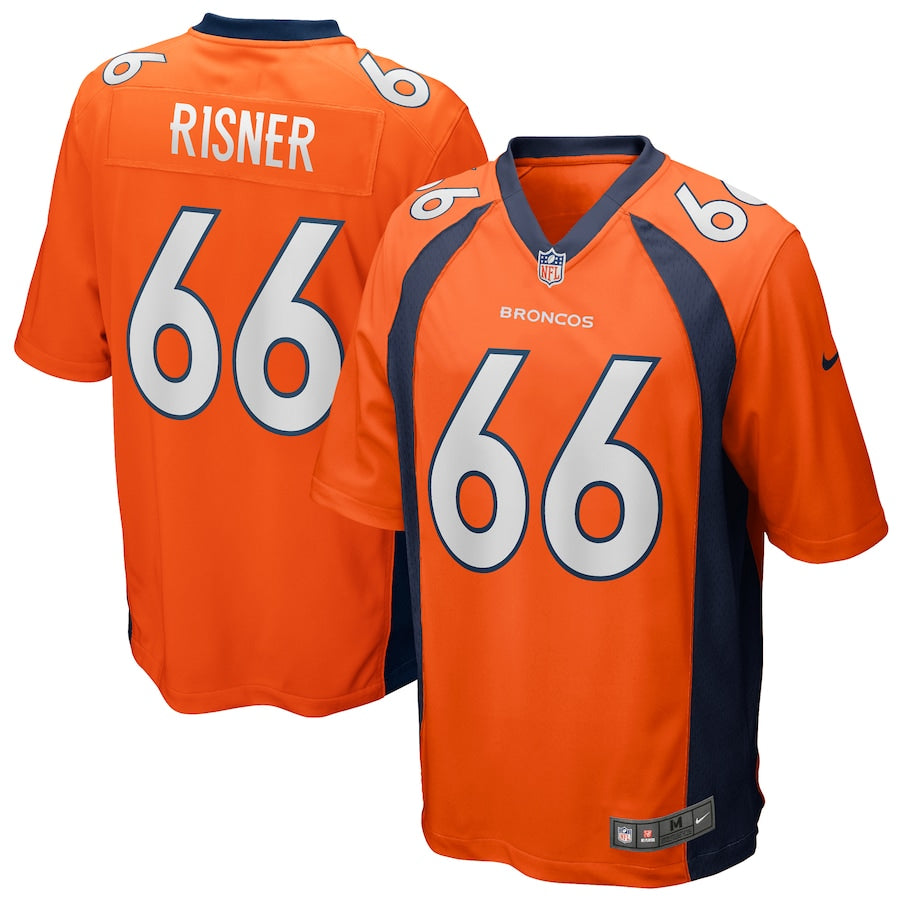 Denver Broncos Dalton Risner Game Orange Football Jersey product image