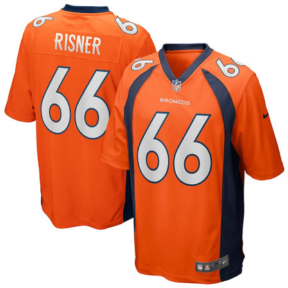 Denver Broncos Dalton Risner Game Orange Football Jersey product image