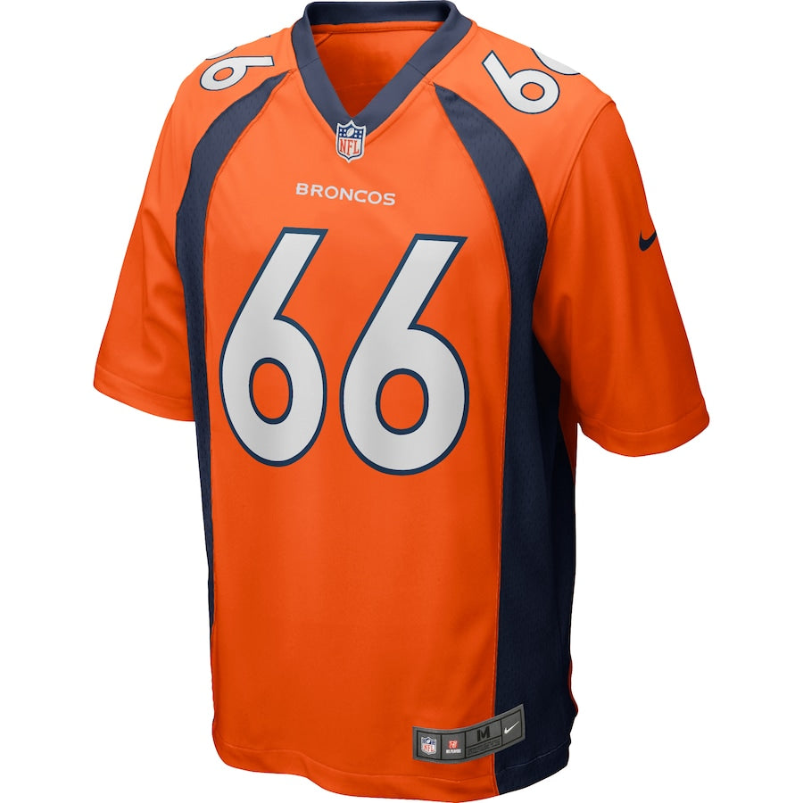 Denver Broncos Dalton Risner Game Orange Football Jersey product image
