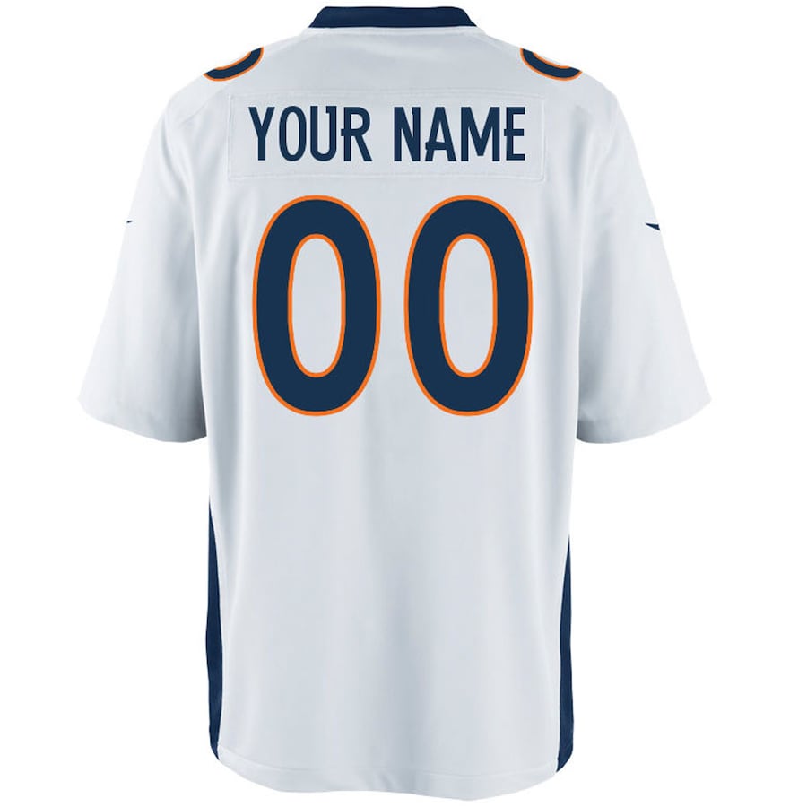 Denver Broncos Customized Game White Football Jersey product image