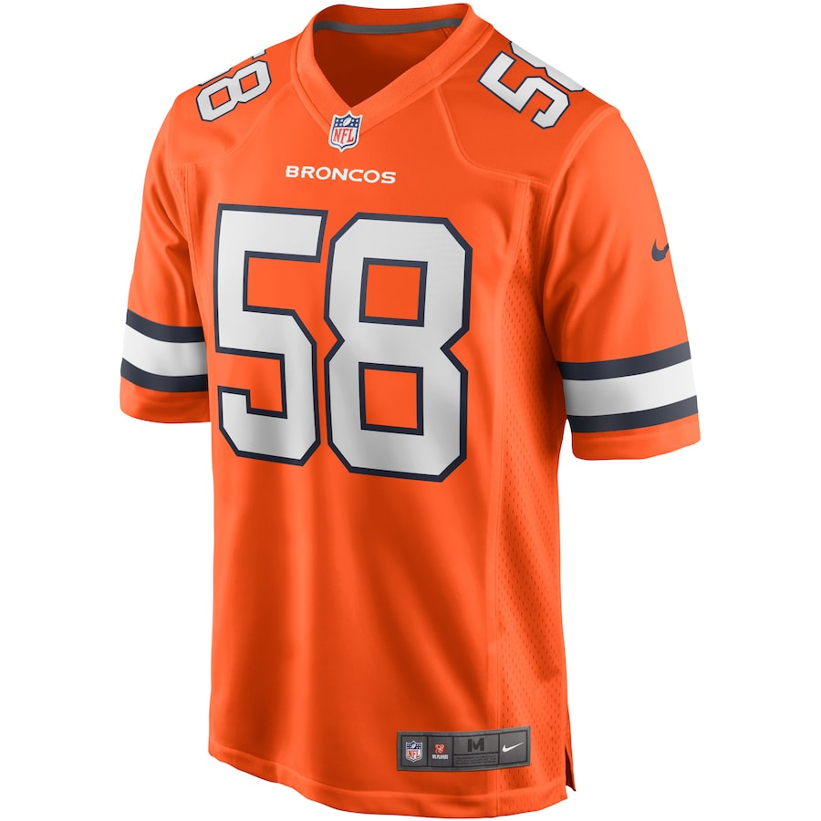 Denver Broncos Von Miller Alternate Game Orange Football Jersey product image