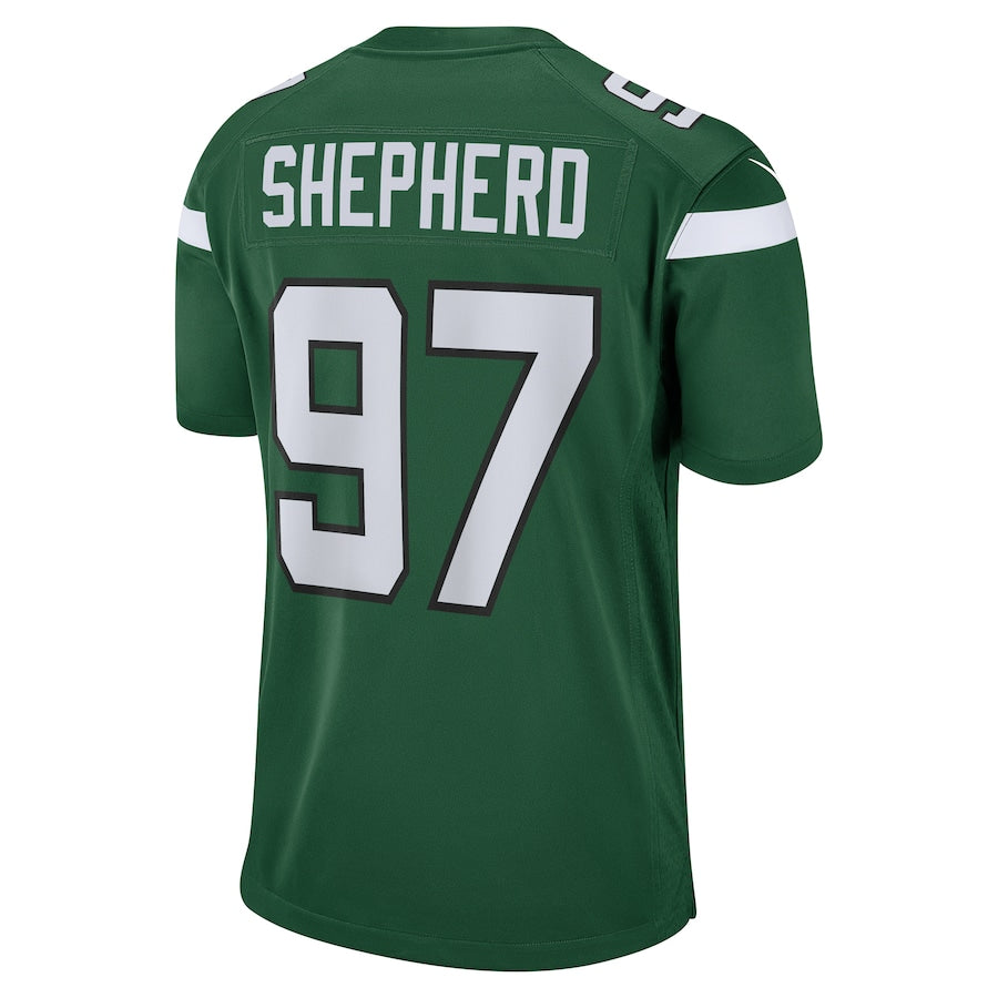 New York Jets Nathan Shepherd Game Gotham Green Football Jersey product image