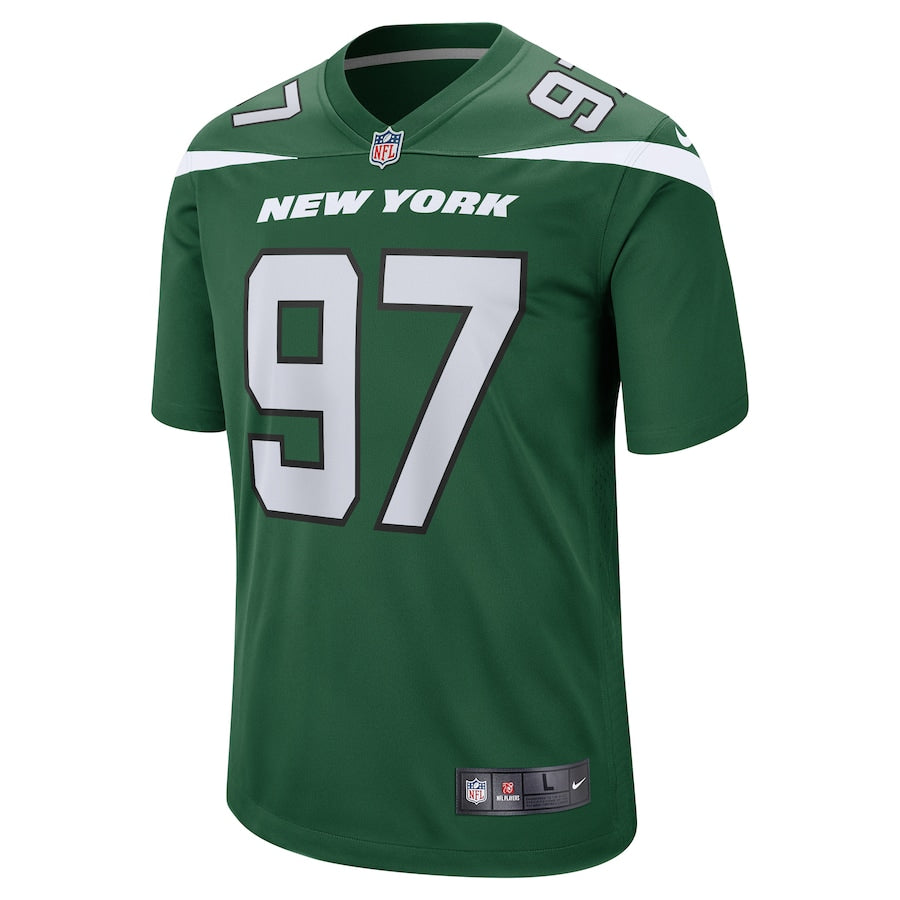 New York Jets Nathan Shepherd Game Gotham Green Football Jersey product image
