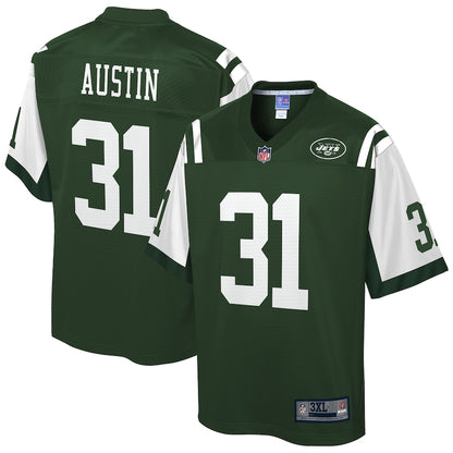 New York Jets Bless Austin Pro Line Big & Tall Gotham Green Football Jersey product image