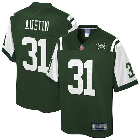 New York Jets Bless Austin Pro Line Big & Tall Gotham Green Football Jersey product image