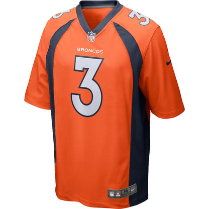 Denver Broncos Drew Lock Game Orange Football Jersey product image