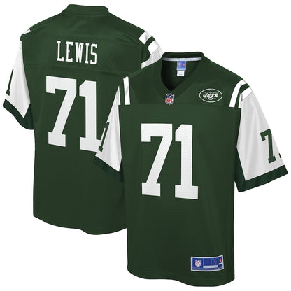 New York Jets Alex Lewis Pro Line Gotham Green Football Jersey product image