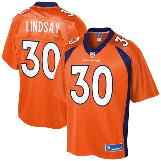 Denver Broncos Phillip Lindsay Pro Line Orange Football Jersey product image
