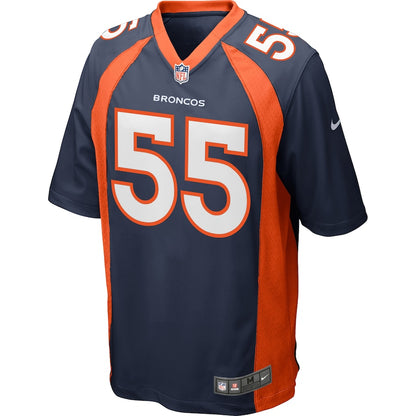 Denver Broncos Bradley Chubb Game Navy Football Jersey product image