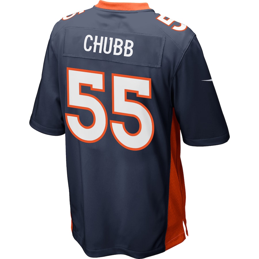 Denver Broncos Bradley Chubb Game Navy Football Jersey product image