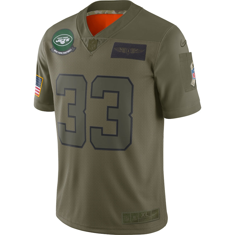 New York Jets Jamal Adams Limited Salute To Service Olive Football Jersey product image
