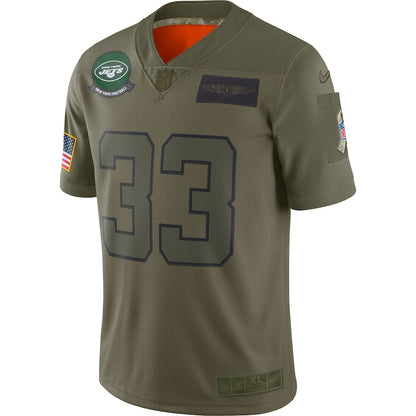 New York Jets Jamal Adams Limited Salute To Service Olive Football Jersey product image