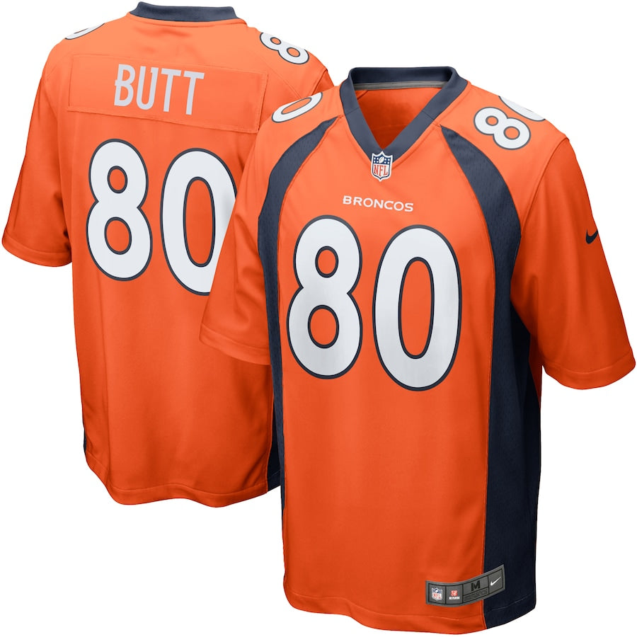 Denver Broncos Jake Butt Game Orange Football Jersey product image