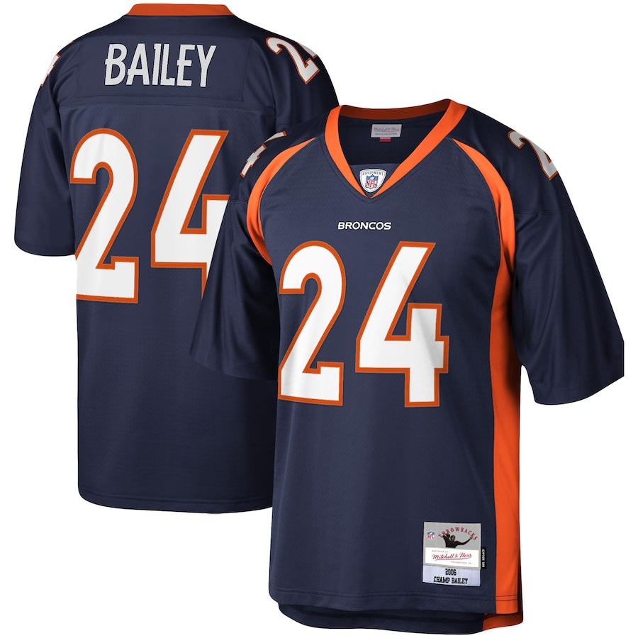 Denver Broncos Champ Bailey Legacy Navy Football Jersey product image