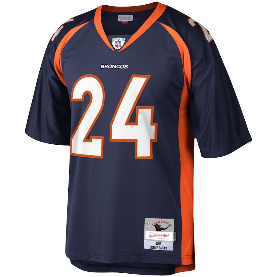 Denver Broncos Champ Bailey Legacy Navy Football Jersey product image
