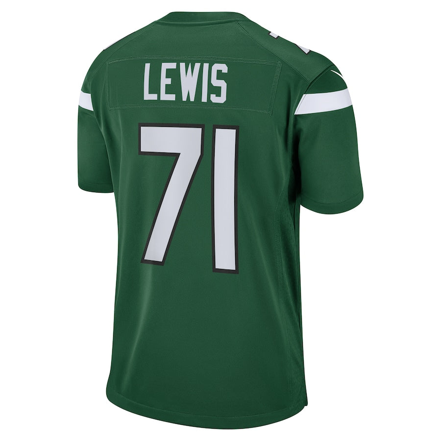 New York Jets Alex Lewis Game Gotham Green Football Jersey product image