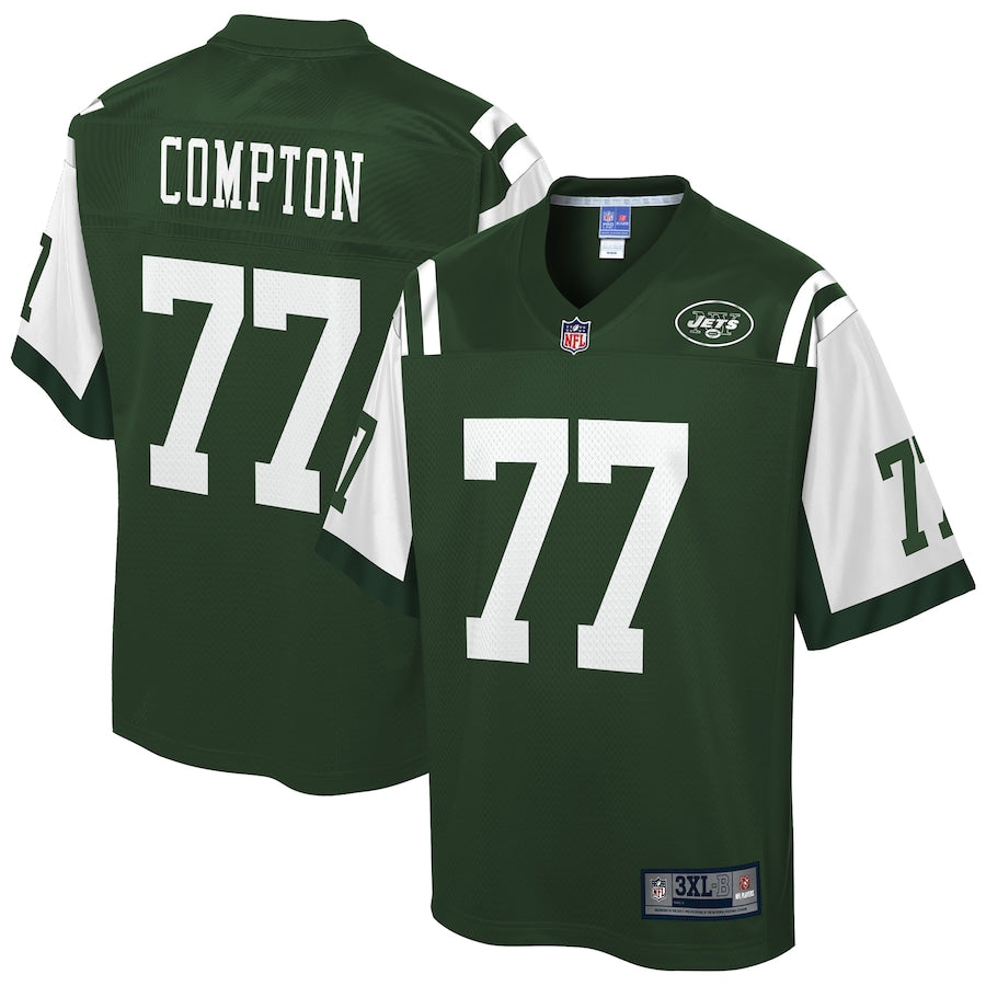 New York Jets Tom Compton Pro Line Big & Tall Gotham Green Football Jersey product image