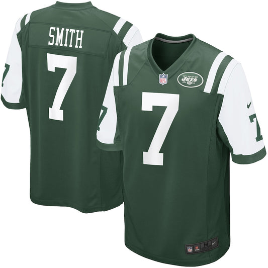New York Jets Geno Smith Game Green Football Jersey product image