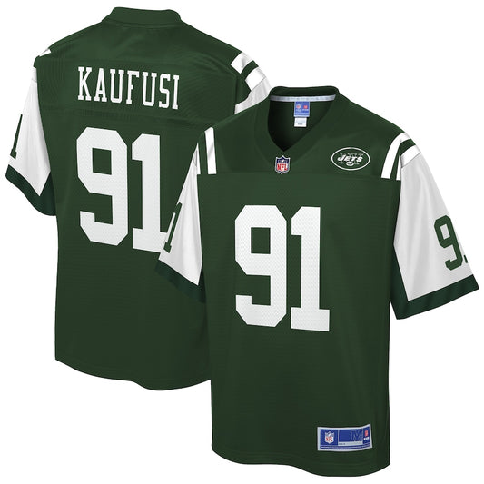 New York Jets Bronson Kaufusi Pro Line Gotham Green Football Jersey product image