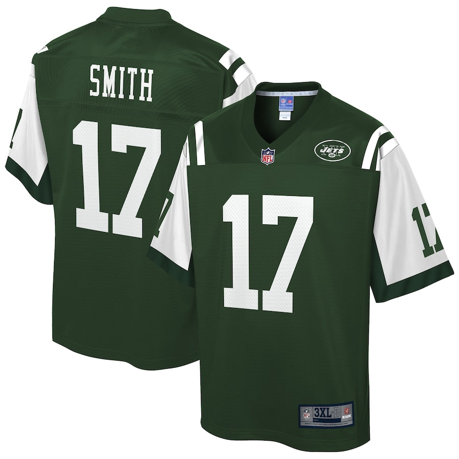 New York Jets Jeff Smith Pro Line Big & Tall Gotham Green Football Jersey product image