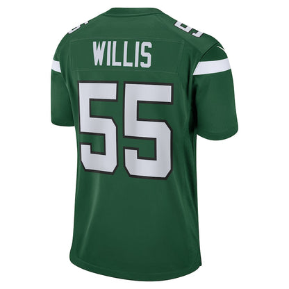 New York Jets Jordan Willis Game Gotham Green Football Jersey product image