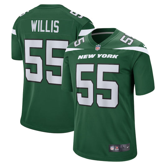 New York Jets Jordan Willis Game Gotham Green Football Jersey product image