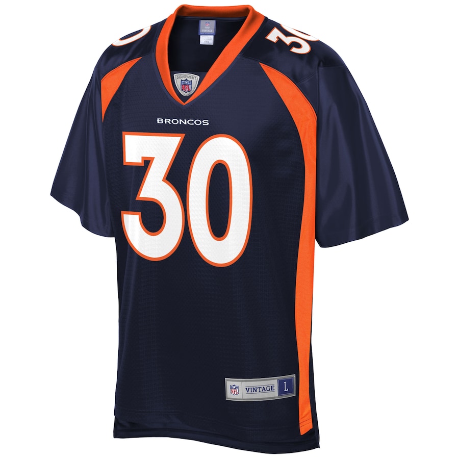 Denver Broncos Terrell Davis Pro Line Navy Football Jersey product image