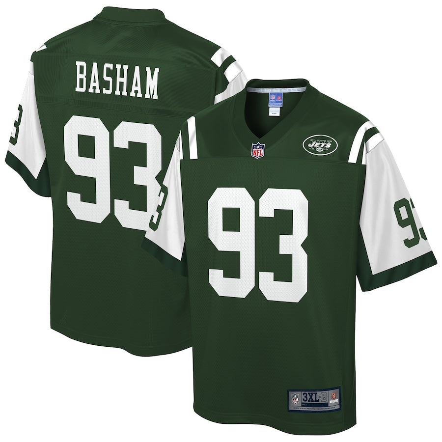 New York Jets Tarell Basham Pro Line Big & Tall Gotham Green Football Jersey product image