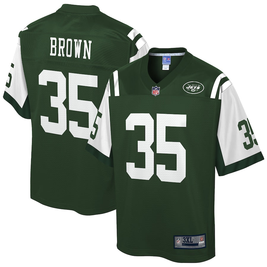 New York Jets Daniel Brown Pro Line Big & Tall Gotham Green Football Jersey product image