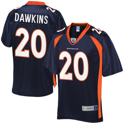 Denver Broncos Brian Dawkins Pro Line Navy Football Jersey product image