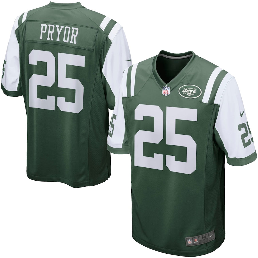 New York Jets Calvin Pryor Game Green Football Jersey product image