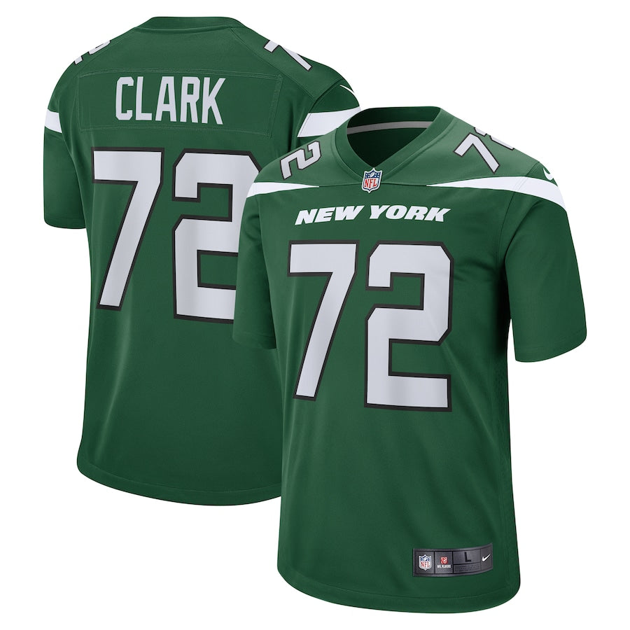 New York Jets Cameron Clark Game Gotham Green Football Jersey product image