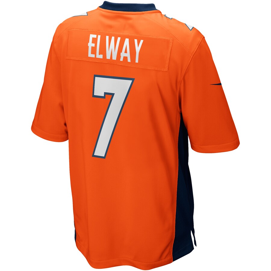 Denver Broncos John Elway Game Orange Football Jersey product image