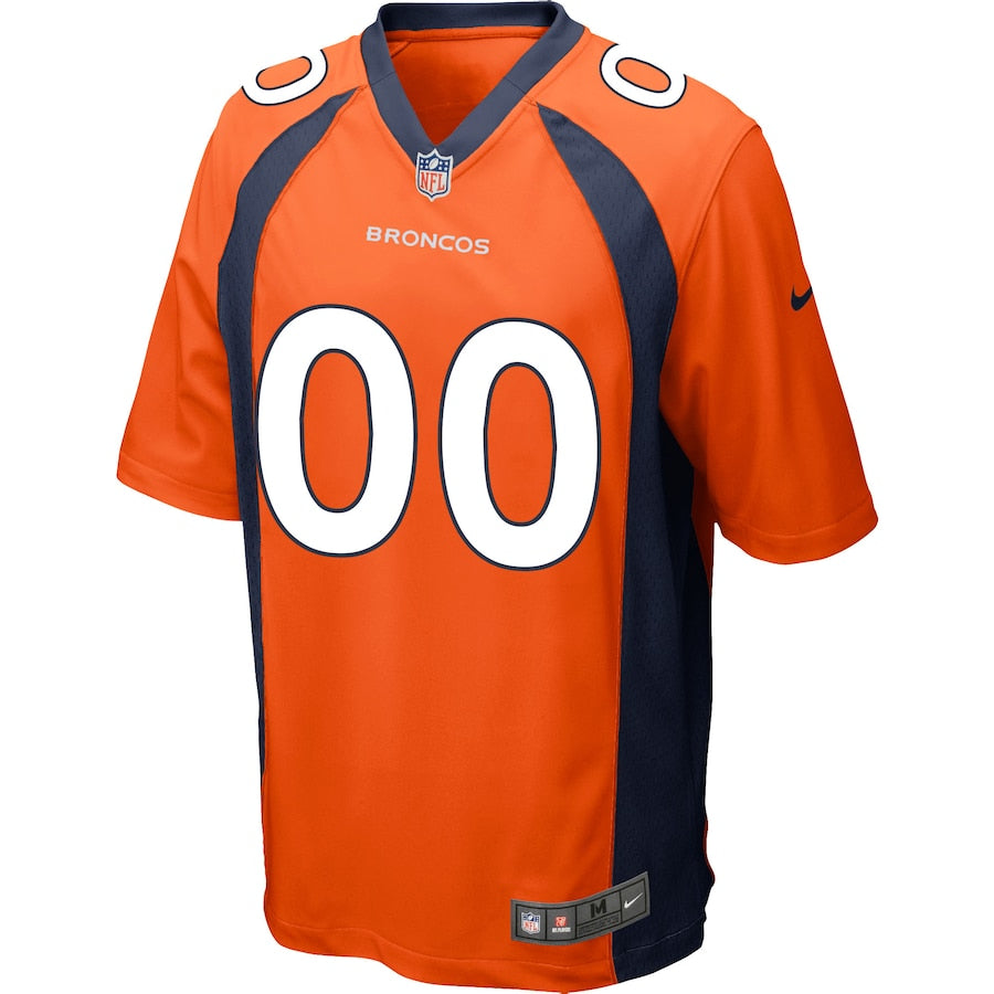 Denver Broncos Custom Game Orange Football Jersey product image