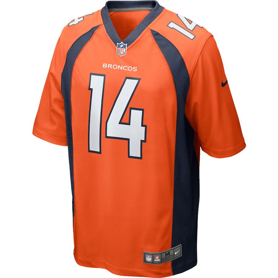 Denver Broncos Courtland Sutton Game Orange Football Jersey product image