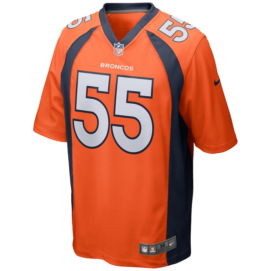 Denver Broncos Bradley Chubb Game Orange Football Jersey product image