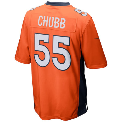 Denver Broncos Bradley Chubb Game Orange Football Jersey product image