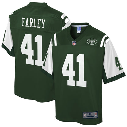 New York Jets Matthias Farley Pro Line Big & Tall Gotham Green Football Jersey product image