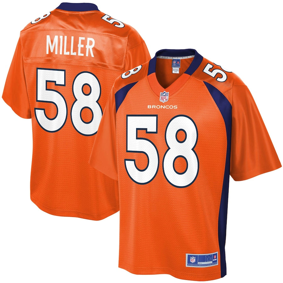 Denver Broncos Von Miller Pro Line Orange Football Jersey product image