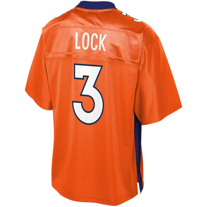 Denver Broncos Drew Lock Pro Line Orange Football Jersey product image