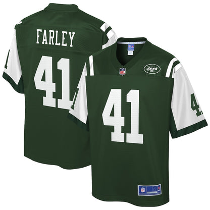 New York Jets Matthias Farley Pro Line Gotham Green Football Jersey product image