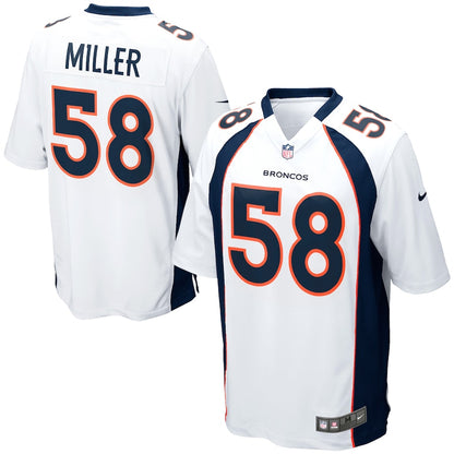 Denver Broncos Von Miller Game White Football Jersey product image