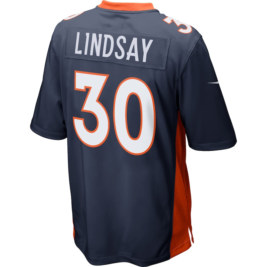 Denver Broncos Phillip Lindsay Alternate Game Navy Football Jersey product image