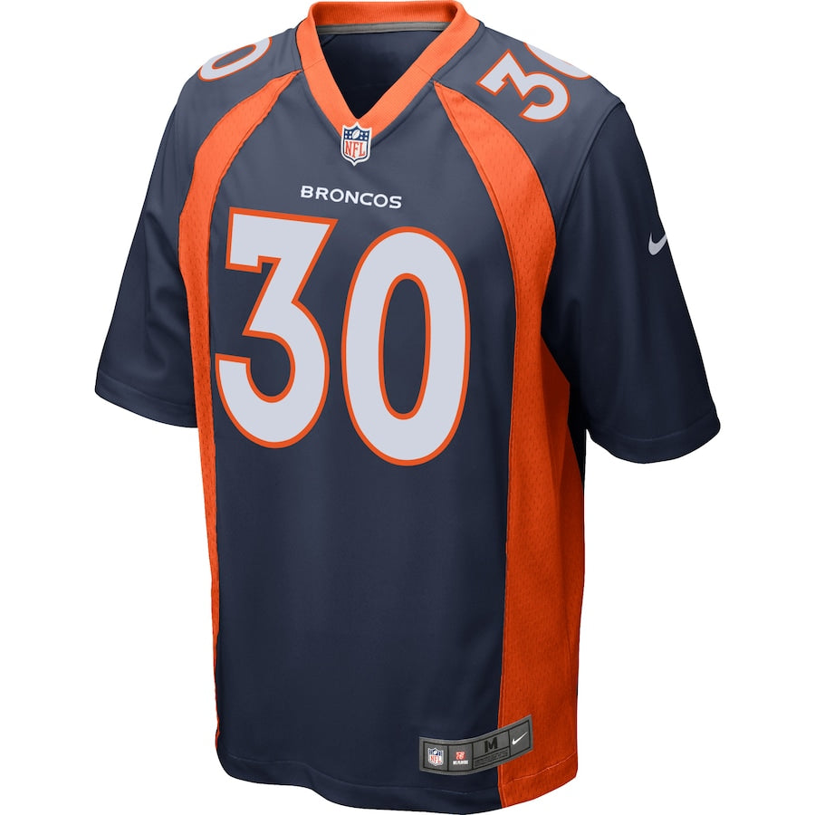 Denver Broncos Phillip Lindsay Alternate Game Navy Football Jersey product image